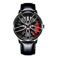 Cool Stainless Steel Men's Sport Car Rim Quartz Luxury Watch