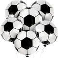 ,Huge Soccer Ball Balloons - 18 Inch-Pack of 6 | Soccer Birthday Party Decorations | Soccer Party Decorations | Soccer Balloons | Soccer Decorations for Party | Black and White Balloons